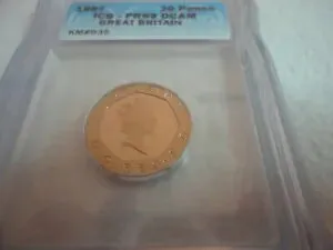 1987 20 ペンス PR69 DCAM ICG イギリス リスト $750.00