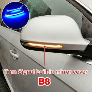 LED ダイナミック ウインカー ウインカー サイド ミラー シーケンシャル ライト ランプ 適用: アウディ/AUDI A3 8P A4 A5 B8 Q3 A6 イン ミラー カバー・アンダー ミラー カバー AL-JJ-6661 AL Car parts