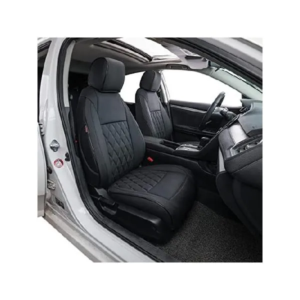 EKR シートカバー 2016-2020 シビック用 Hatchback; 5Drive; Rear Seat with 60/40 Split Back ブラック EKR0117_並行輸入