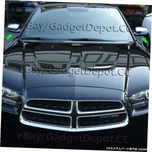 クロームメッキ 2011 2012 2013 2014 2015 2016ダッジチャージャークロームミラーカバー For 2011 2012 2013 2014 2015 2016 Dodge Charger Chrome Mirror Covers 【並行輸入品】