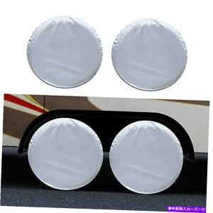 Wheel Covers Set of 4 トレーラーキャンピングカー、デュアルアクスルホイールカバー蘇ための4の4層RVタイヤカバーセット Four-Layer RV Tire Cover Set of 4 for Trailers Camper, Dual Axle Wheel Cover Su 【並行輸入