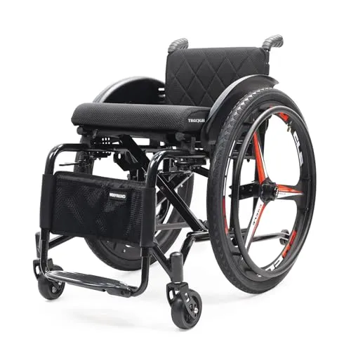 TRGCJGH 自走式 アルミ製 折りたたみ 車イス、軽量 コンパクト車椅子、簡易スポーツ 車椅子、転倒防止設計 外出用 室内用(Size:14.9in Seat Width,Color:Everyday Style)
