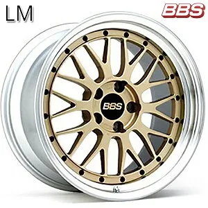 19インチ 8.5J 5H120 +18 BBS LM 【LM431】 ゴールドXリム/シルバーダイヤカット（GL-SLD） アルミホイール単品 4本（1台分）送料無料