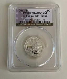 2012-S 25セント 州クォーター エル・ユンケ PCGS PR69 DCAM 90% シルバー