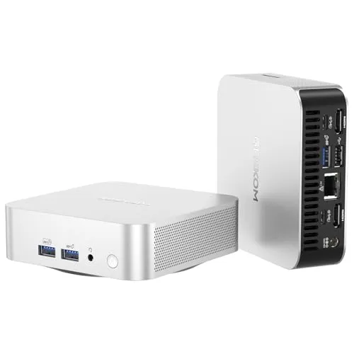 GEEKOM A5 Pro Mini PC、AMD Ryzen 5 7430U(6C/12T、最大4.3GHz)、16GB DDR4 RAM、512GB PCIe 4.0 NVMe SSD、AMD Radeon Graphics、Win11 Proデスクト