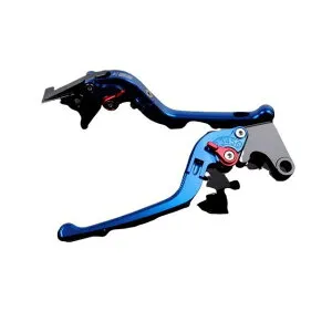 SPEEDRA アルミビレットアジャストレバーセット 3D可倒式（レバー本体：ブルー） アジャスター レッド YA0407147-RD SPEEDRA レバー YZF-R6