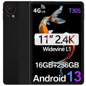 Android15タブレット DOOGEE T30S SIMフリータブレット 16GB RAM+256GB ROM+1TB拡張 11インチタブレット FHD+ 8コア CPU タブレット 4G LTE WIFIモデル 5G WIFI 2.4K IPS ディスプレイ タブレット 8580mAhバッテリー Widevi