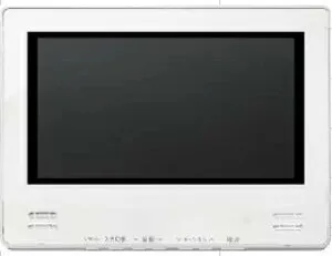 ツインバード 浴室テレビ 12V型 ホワイト リモコン付 VB-BB123W