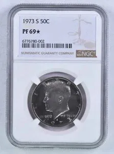 1973年 S ケネディ ハーフダラー 50セント NGC PF69 ? STAR レア プルーフ ?