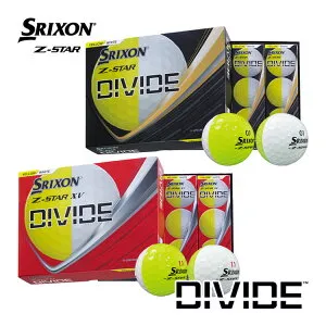 【即納可能】ダンロップ スリクソン Z-STAR DIVIDE / Z-STAR XV DIVIDE ゴルフボール 1ダース(12球) 2025年モデル DUNLOP SRIXON ディバイド