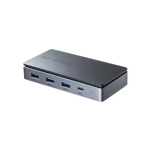サンワサプライ USB Type-Cドッキングステーション HDMI／VGA・2画面出力対応 ブラック USB-CVDK19[21]