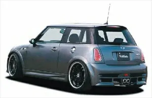 BMW MINI R50/53 クーパーS VOUGE EURO Ver.1 リアバンパースポイラー FRP+カーボン製 塗装取付込