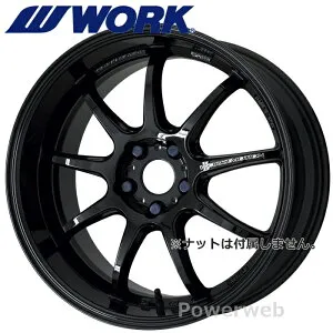 [ホイールのみ単品4本セット] WORK EMOTION D9R 18インチ×9.5J PCD：100 穴数：5 インセット：38 ブラック (BLK) ワーク エモーション D9R
