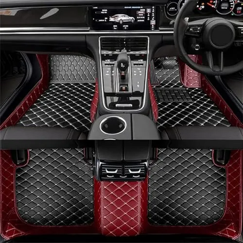 車用フロアマット に適用 ボルボ VOLVO V60 PHV(プラグインハイブリッド) ZB系 ZB420 2WD 4WD共通,2018年9月~現行 車種別カスタムレザー全天候対応レザー 耐摩耗性・防水・防汚 滑り止め加工 運転席・助手席・後部座席フルセッ