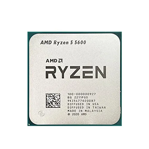 A Baru R 5 5600 A R5 5600 PC ゲーマー Cpu 65W DDR4 デスクトップ Aksesori Prosesor Mendukung Gaming CPU Soket AM4 Tidak Ada Pendingin