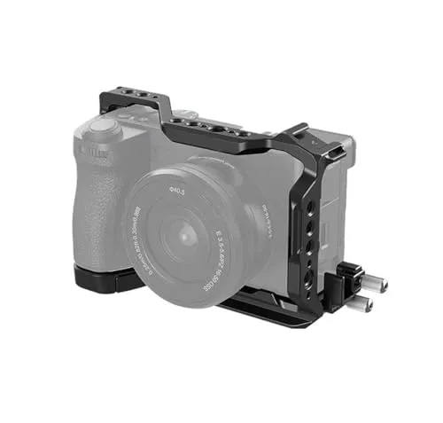 互換性がありますSony A6700 カメラケージキットと、内蔵 Arca クイックリリースプレートケーブルクランプシューマウント 4336(Full Cage 4336)