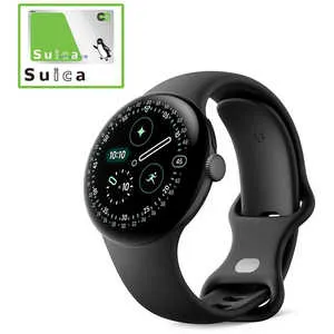 GOOGLE スマートウォッチ Google Pixel Watch 4 41mm Matte Black アルミケース/Obsidian アクティブ バンド Wi-Fi Black GA09958-US