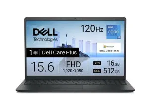 【新品】DELL ノートPC Dell 15 DC15250 ND65-FWHBB｜インテル Core i5-1334U搭載｜メモリ16GB｜512GB高速SSD｜15.6型フルHD｜テレワーク・ビジネス・学習に最適