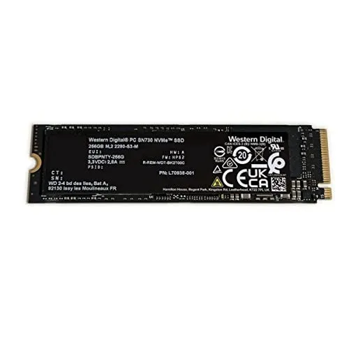 Western Digital WD 256GB ゲーミング SSD PC SN730 ブラック L70938-001 M.2 2280 PCIe Gen3 x4 NVMe SDBPNTY-256G ソリッドステートドライブ Dell HP Omen Vi