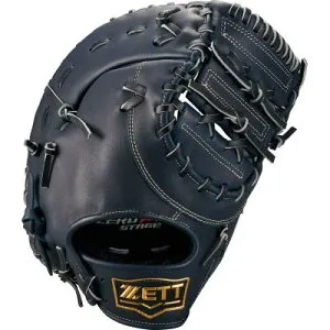 【26年NEW】ZETT ゼット 少年軟式ミット ゼロワンステージ（ZERO ONE STAGE）ファーストミット 一塁手用 小学生・ジュニア BJF712613（2900：ネイビー）JR 少年 中学年 高学年 少年用ファーストミット