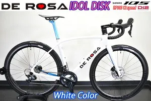 【4/25は「4倍！」エントリーでポイントUP】DEROSA 2022 ROADBIKE IDOL DISK Shimano 105 Di2 12s White 46size デローザ 2022年モデル ロードバイク アイドル ディスク シマノ 電動 105 12スピード 完成車 ホワイト