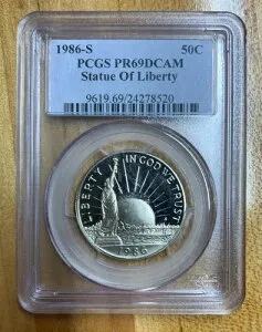 1989-S 自由の女神記念ハーフドル PCGS PR69DCAM