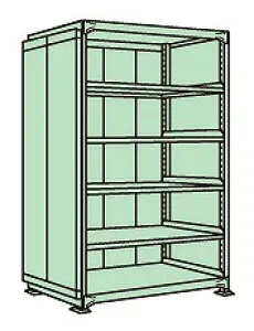 【ポイント10倍】【直送品】 サカエ ラークラックパネル付(150KG/段・単体・6段タイプ) PRLG-2516 (183352) 【特大・送料別】