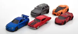 ホットウィール プレミアム 1/64 ワイルド・スピード モデル 5台セット ギフトボックス付きHot Wheels Premium 1:64 Fast & Furious Set mit 5 Modellen Chevelle Skyline Hypersport Jeep Supra GR with Giftbox