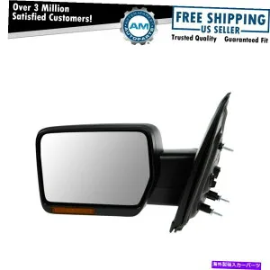 USミラー ミラーパワー加熱ターンターンシグナルテクスチャブラックドライバーサイド09-10 F150に左 Mirror Power Heated Turn Signal Textured Black Driver Side Left for 09-10 F150【並行輸入品】