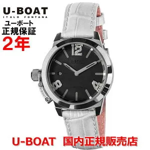 【お買い物マラソン期間中店内最大P20倍】国内正規品 U-BOAT ユーボート レディース 腕時計 クオーツ クラシコ38 ブラックマザーオブパール CLASSICO 38 Black Mother of pearl 8482WH