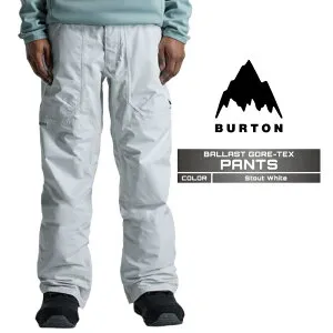 2024-25 BURTON Men's BALLAST GORE-TEX PANTS Stout White バートン ゴアテックス スノーボード ウェア パンツ メンズ 24-25 2025 日本正規品