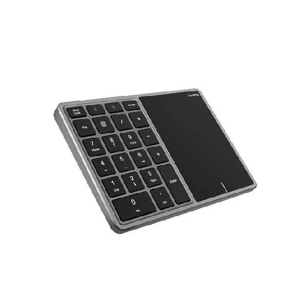 Sanpyl Numeric Keypad, 2.4G Bluetooth Number Pad Type C Numpad Keypad with Touchpad, Bluetooth 2.4G Dual Mode Laptop Keypad, for PC Desktop, _並行輸入
