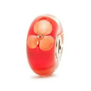 【送料無料】アクセサリー ネックレスフィオーリディビードtrollbeads bead in vetro fiori di pesco tglbe10139