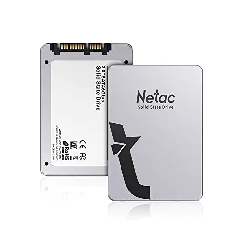 Netac SSD 2TB SATA3.0 6Gb/s 最大560MB/s 3D TLC NAND採用 2.5インチ 金属 N530S 内蔵型 ssd PC PS4適用 静音 低消費電力 耐振動 耐衝撃性 N530S（シルバー）