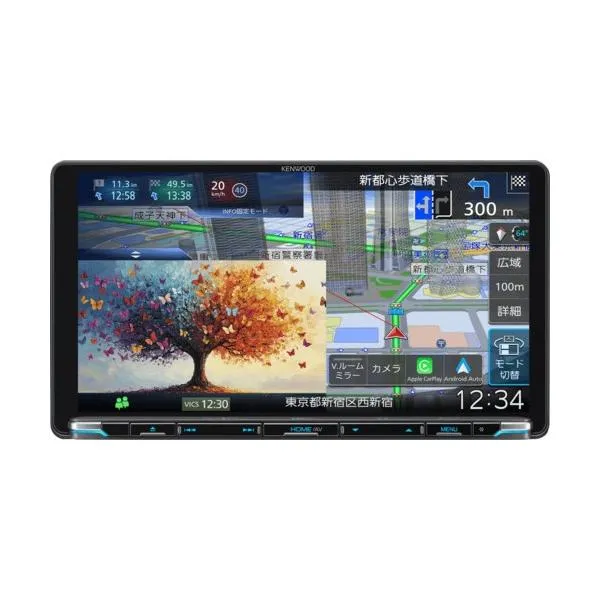 JVCケンウッド 9V型フローティング ナビゲーション 彩速ナビ MDV-M912L 地上デジタルTVチューナー内蔵 DVD/USB/SD HDパネル搭載 音声操作対応 MDV-M912L