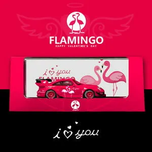 【送料無料】模型車 モデルカー ポルシェフラミンゴタイムモデル164 porsche rwb 930 flamingo by time model