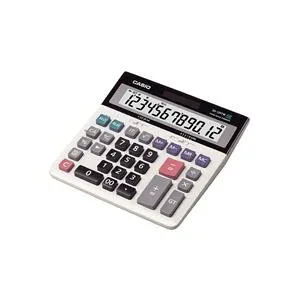 カシオ CASIO ビジネス電卓 12桁 デスク (テーブル 机) タイプ DS-120TW 1台 ビジネスに最適 12桁の大型 大きい デスク (テーブル 机) タイプ電卓があなたの仕事をサポート 使いやすさと高機能を兼