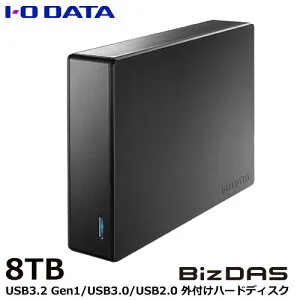 外付HDD アイ・オー・データ HDJA-UTN8B [法人向け 5年保証 外付HDD 8TB]