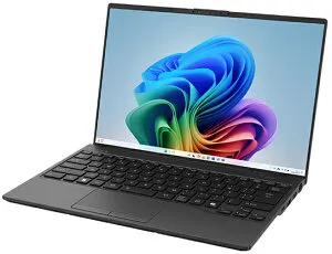 FUJITSU 富士通 14型ノートPC FMV UA-K1 ブラック (Core Ultra 7/32GB/SSD・512GB/Win11Home/Office H&B2024) FMVUASK1BA