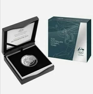 2020年東京オリンピックオーストラリアチームドーム型5ドル1オンス純銀プルーフコイン