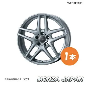 MONZA JAPAN モンツァジャパン WESTER S05 AUDI A4(8K) 3.2 FSI クワトロ ホイール 1本【17×7.5J 5-112 INSET40 シルバー】 TA-09