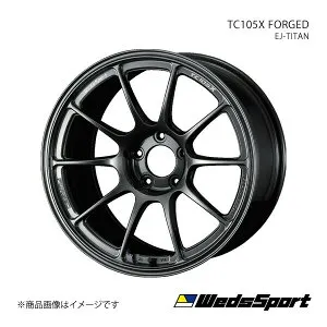 WedsSport/TC105X FORGED ZR-V RZ3/RZ4/RZ5/RZ6 アルミホイール1本【18×10.0J 5-114.3 INSET35 EJ-TITAN】 0073965