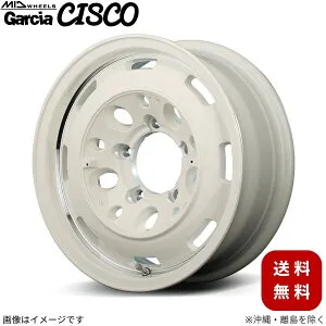 アルミホイール ハスラー MR52S スズキ 【15×4.5J 4-100 INSET45 オールドイングリッシュホワイト+リムヴァーレイポリッシュ】 マルカ MID ガルシア シスコ 1本 15インチ 4穴 インセット45