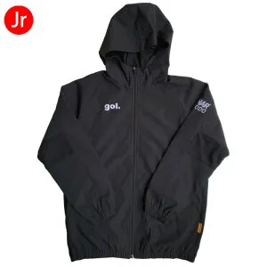 【マラソン期間中P5倍】ゴル ジュニア ハイパフォーマンスフーディージャケット G153J-315 ブラック キッズ 子供 アウター防風 サッカー フットサル トップス ウェア 黒 フード付き