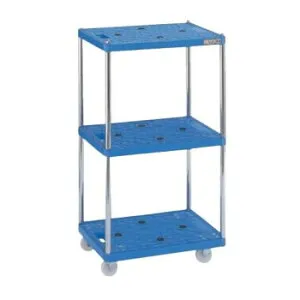 【直送品】サカエ サカエキャリー 500×370×880mm 3段 SC-403【お寄せ品、返品キャンセル不可。欠品終売時連絡あり】