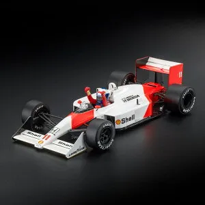 GP Replicas 1/18 ミニカー レジン プロポーションモデル 1988年フランスGP 優勝モデル マクラーレン McLAREN - F1 MP4/4 HONDA No.11 WINNER FRANCE GP (with pilot figure / two arms raised) 1988 ALAIN PROST アラン・プロスト