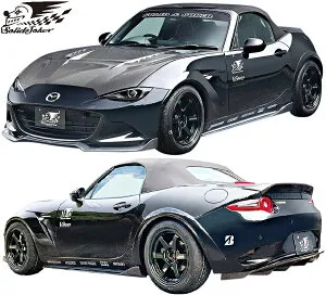 【M's】 マツダ NDロードスター (2015.5-) VARIS Solide ＆ Joker フルエアロ フルキット 3点 セット CARBON+ カーボン バリス エアロ パーツ 部品 外装 改造 社外品 カスタム 新型 現行 MAZDA ND ロードスタ