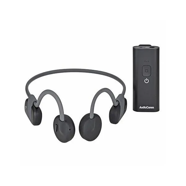 【長期保証付】オーム電機 OHM HP-BC500N AudioComm 骨伝導イヤホン+集音器セット HPBC500N