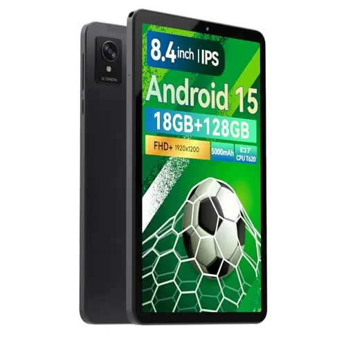 FPD タブレット 8.4インチ Mini Pad FHD+ Android 15 Tablet IPSディスプレイ (1920×1200)｜UNISOC 8コアCPU｜16GB RAM+128GB ROM(1TB拡張)｜4000mAh超耐久バッテリーTy