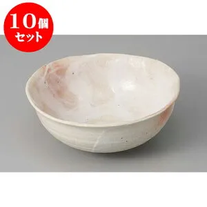 10個セット 向付 桜志野手造り鉢 [15.5 x 15 x 11cm] | 和食器 鉢 小鉢 ボウル 浅鉢 料亭 ホテル 食器 業務用 飲食店 カフェ うつわ 器 おしゃれ かわいい ギフト プレゼント 内祝い 誕生日 贈り物 贈